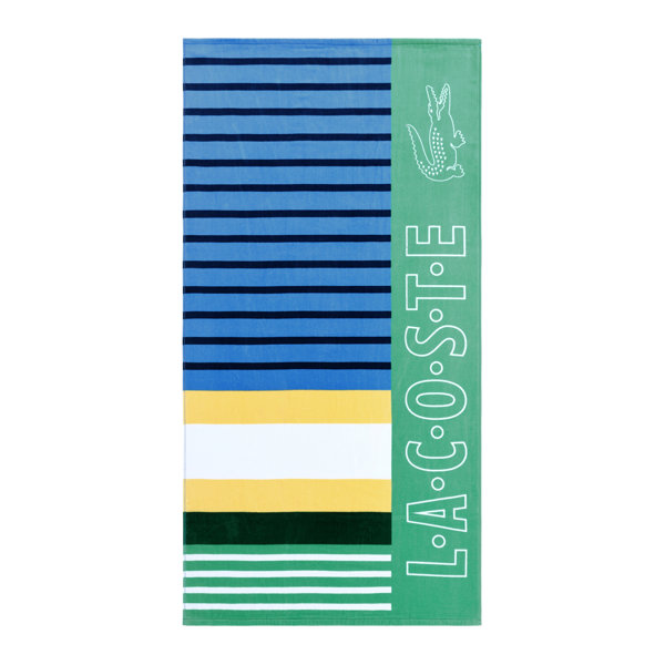 Lacoste Home 100 Cotton Beach Towel Wayfair   Lacoste Home 100%25 Cotton Beach Towel 